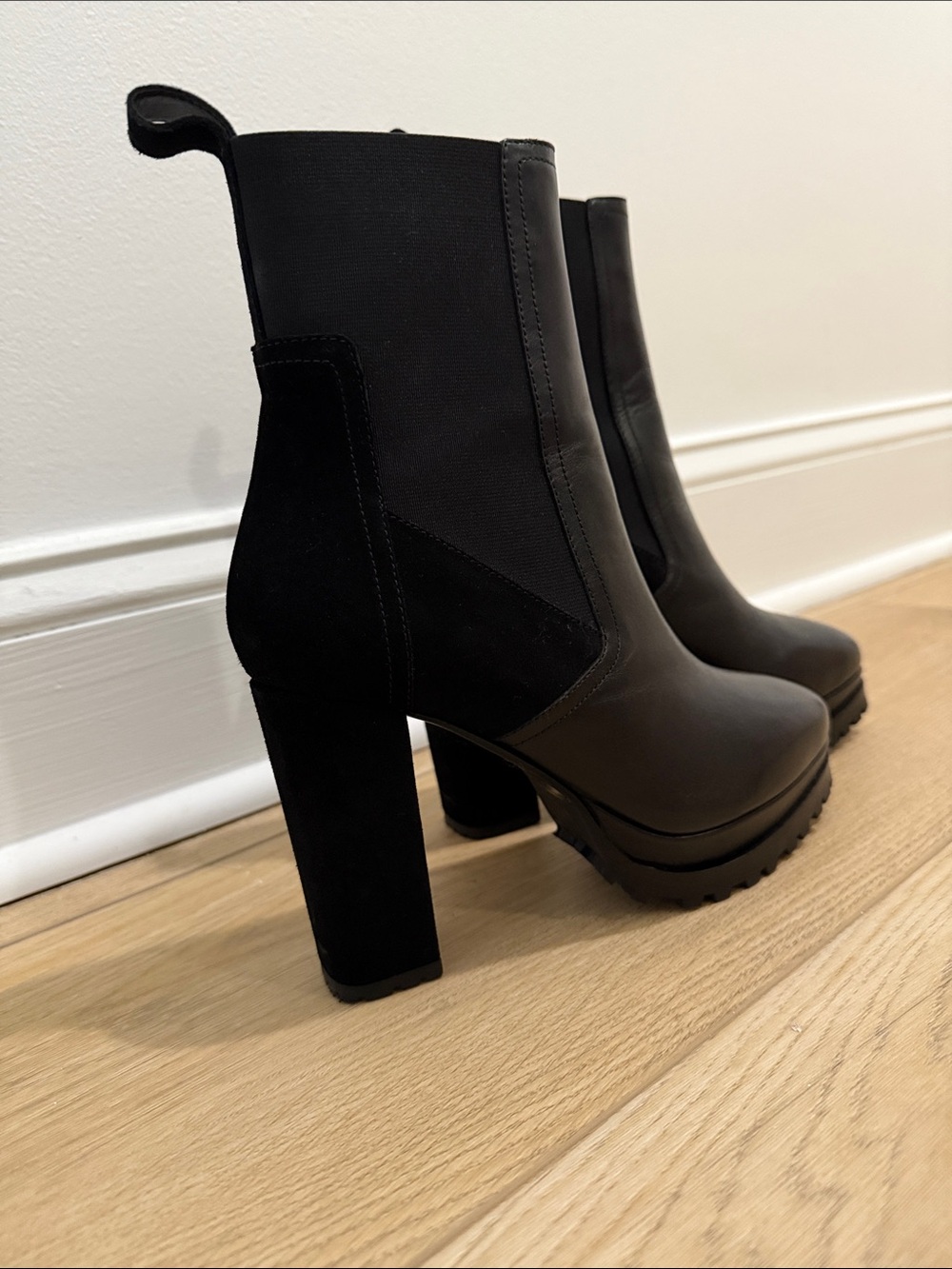 All Saints Sahara Platform Leather Boots